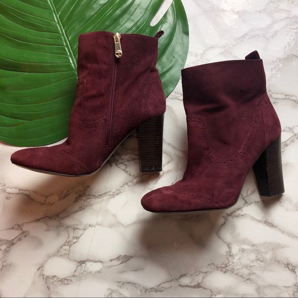 tommy hilfiger burgundy boots